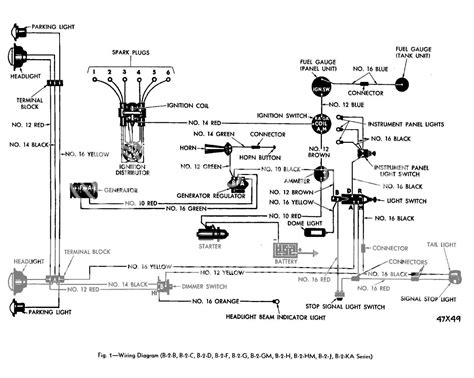 1950 dodge pickup wiring diagram 